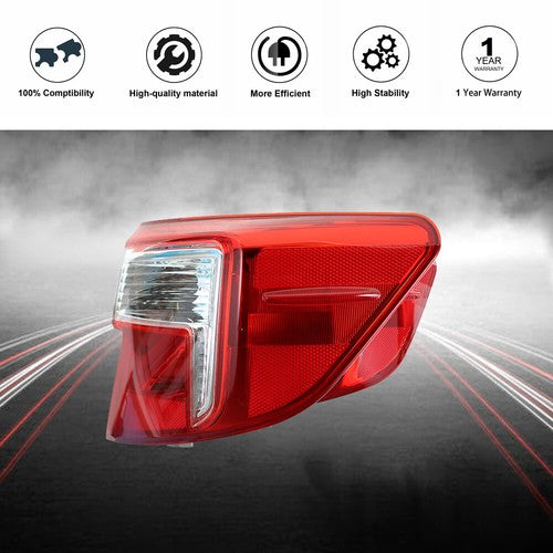 DURAFORCE Brake Tail Light Right Side Red Outer Rear For Toyota Camry Series 2012-2014