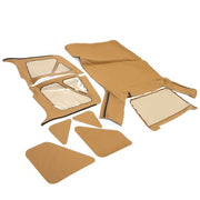 DURAFORCE Beige Soft Top Tinted Back Windows For Jeep Wrangler TJ 97-06 Except Unlimited