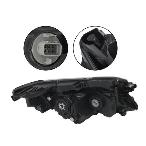 DURAFORCE Halogen Headlight Assy For 17-20 Honda Ridgeline/2016-2018 Pilot LX Left Side