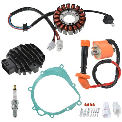 DURAFORCE Ignition Coil Spark Plug Regulator Rectifier Stator For Suzuki LTZ400 LT-Z400 US