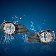 DURAFORCE Driver+Passenger Side Fog Lights w/Bulbs+Wiring For Toyota Sienna LE 3.5L 11-17