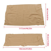 DURAFORCE Tan Front Seat Cover Set For EZGO TXT Golf Cart 1995-2013 71602-G04 71753-G04