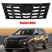 DURAFORCE Front Bumper Upper Grille W/Camera Hole Fit 2022 2023 2024 Hyundai Tucson 4Dr US