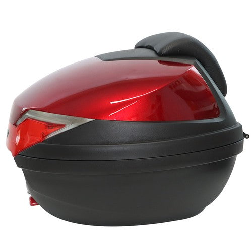 DURAFORCE 32L Red Motorcycle Tour Tail Box Top LockStorage Carrier Luggage Scooter Trunk