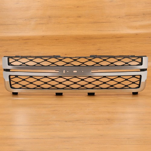Grille Assembly for 2011 2014 Silverado 2500 HD Silverado 3500 HD Black Chrome