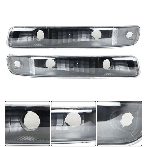 DURAFORCE For GMC Sierra 1500 99-07 & Yukon 00-06 L+R Headlight Replacement Halogen Black