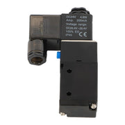 DURAFORCE 1/4" 3 Way 2 Position Inline Directional Control Electric Solenoid Valve 24V DC