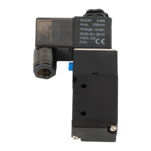 DURAFORCE 1/4" 3 Way 2 Position Inline Directional Control Electric Solenoid Valve 24V DC