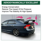 DURAFORCE For 06-11 Civic 4DR Sedan Gloss Black Painted Mugen Style RR Trunk Wing Spoiler