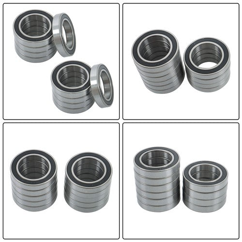 DURAFORCE 10Pcs 6907-2RS Bearings 35×55×10mm Double Rubber Seals Deep Groove Ball Bearing