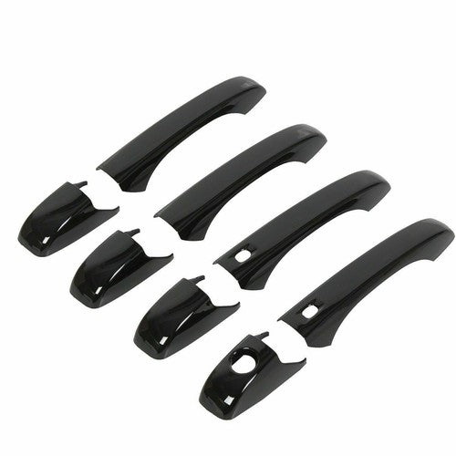 Glossy Black Door Handle Cover Set For Jeep Grand Cherokee Dodge Durango 2011 Plus