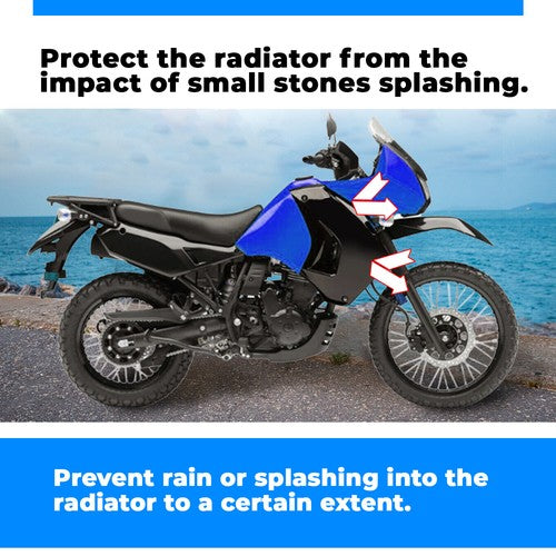 Right Side Radiator Shroud Black Painted for Kawasaki KLR650 Camo 2008-2018