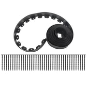 DURAFORCE No Dig Lawn Border L-shaped Lawn Garden Edging Kit With Anchoring Spikes Plastic