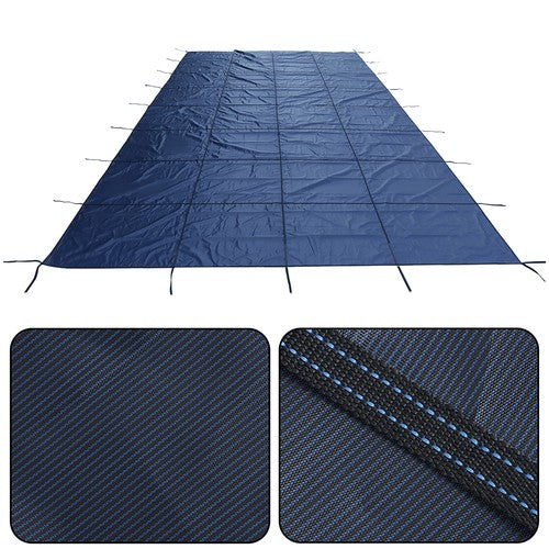 DURAFORCE 18x34 ft Pool Safety Cover Rectangular Inground Swimming Pool Cover For 16x32 ft