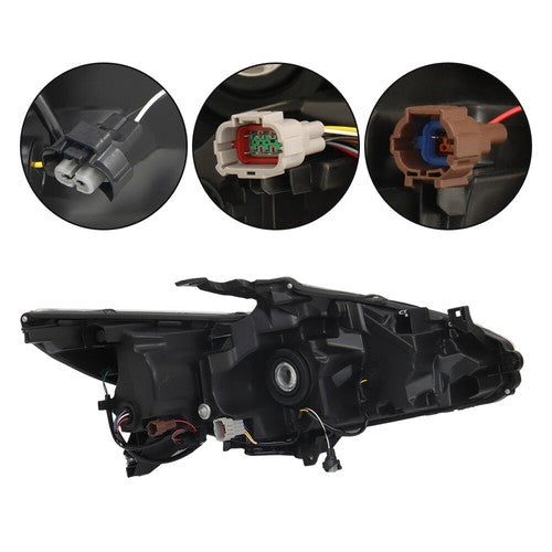 DURAFORCE LED Headlights Replacement For 2016-2018 Nissan Altima Halogen Fog Lights L+R