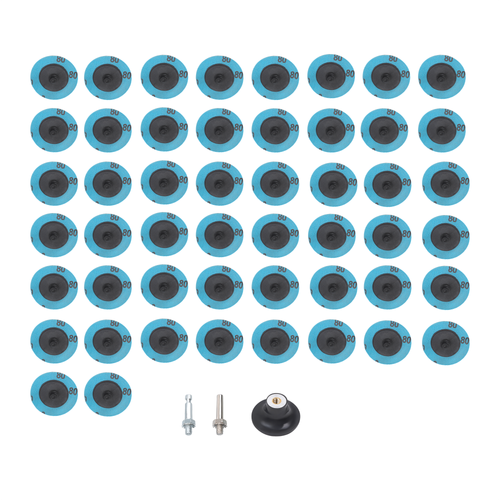 DURAFORCE 50 Pcs Grinder Sanding Grinding Discs 2 Inch 80 Grit Rotary Lock Sandpaper