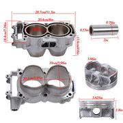DURAFORCE For Polaris RZR XP 900 900cc 93mm 2011-2014 Cylinder Piston Gasket Kit 3022278