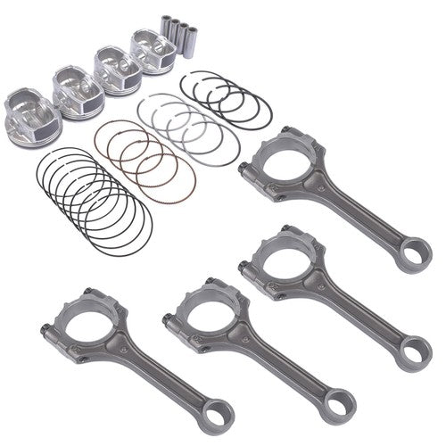 DURAFORCE 4x Connecting Rod & Piston Kit For Hyundai Veloster Kia Rio Soul 1.6L 2012-2017