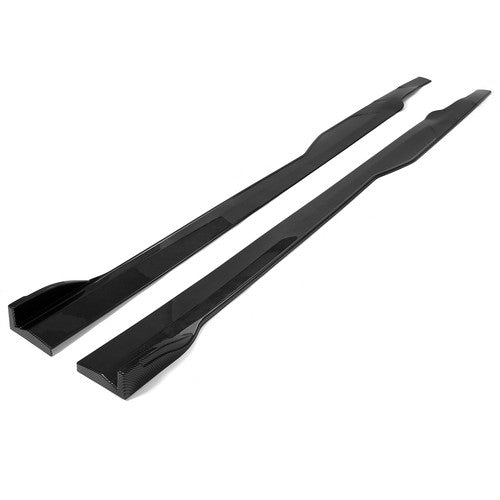 For Dodge Charger SRT RT 2015-2023 Carbon Fiber Look Side Skirt Rocker Panels