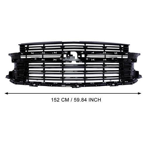 DURAFORCE 84634392 Black Front Bumper Grille for 2021-2024 Chevrolet Tahoe Suburban LT