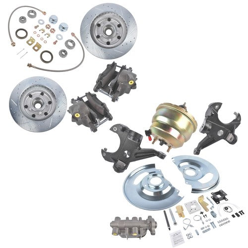 DURAFORCE For 63-66 Chevrolet C10 Chevy Truck Front Disc Brake Conversion 6 Lug Stock/Drop