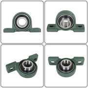 DURAFORCE 2Piece UCP208-24 Solid Base Pillow Block Bearing 1-1/2 Bore Self Aligning 2 Bolt