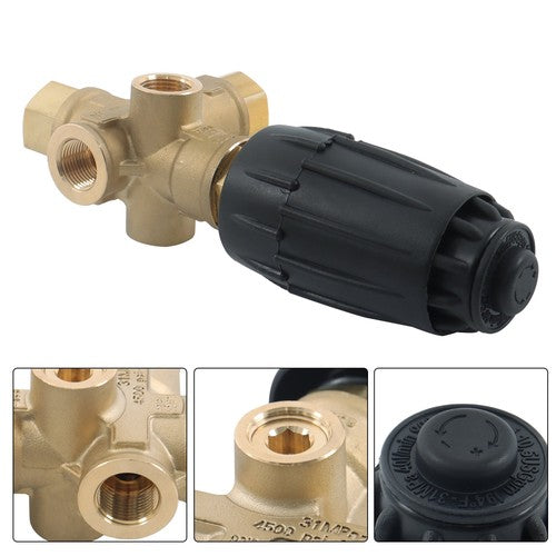 DURAFORCE Annovi Reverberi 4500 PSI Unloader Valve with Adjustable Knob VRT3-310, VRT3310