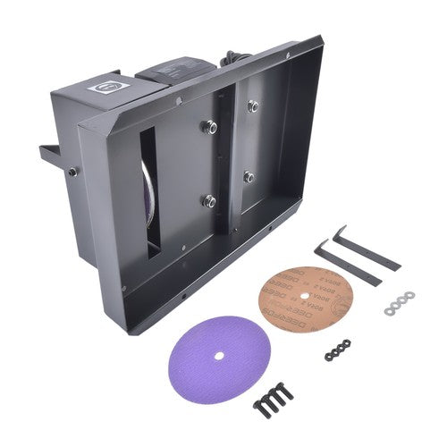 DURAFORCE Lawn Mower Blade Sharpener 2/3HP 500W AC120V 60Hz with Sandpaper & 40° Bracket