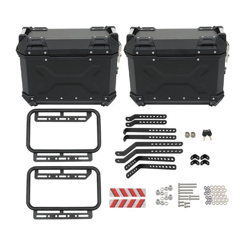 DURAFORCE New Motorcycle 36L Side Case Hard Saddlebag + 55L Top Case Tail Box Luggage