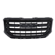 DURAFORCE New Gloss Black Plastic Front Bumper Grille For GMC Sierra 1500 2016 2017 2018