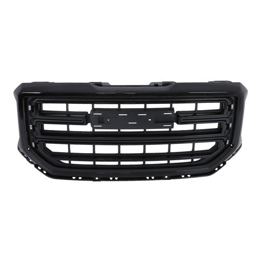 DURAFORCE New Gloss Black Plastic Front Bumper Grille For GMC Sierra 1500 2016 2017 2018
