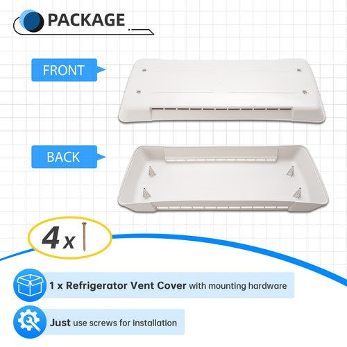 65528 RV Camper Top Roof Refrigerator Vent Cover For Dometic