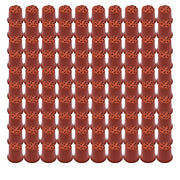DURAFORCE 100Pcs Flowers Nursery Cup Children's Room Nursery Plastic Plant Pot 14X13X9cm