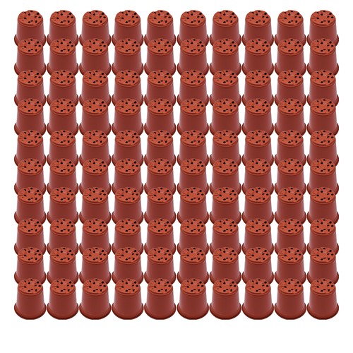 DURAFORCE 100Pcs Flowers Nursery Cup Children's Room Nursery Plastic Plant Pot 14X13X9cm