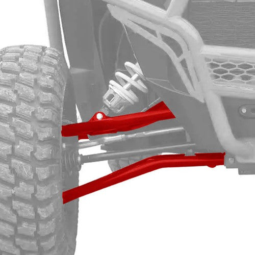 DURAFORCE For Polaris RZR XP 1000 / Turbo 2014-2023 Red High Clearance Steel Front A Arms