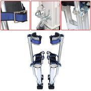 DURAFORCE Aluminum Stilt Silver Drywall Painting Stilts For Painter Taping Tool 15" - 23"