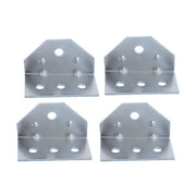 DURAFORCE (4) 8" Galvanized Swivel Top Bunk Bracket Kit with Hardware for Boat Trailer 2×3