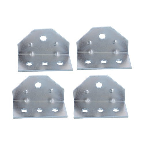 DURAFORCE (4) 8" Galvanized Swivel Top Bunk Bracket Kit with Hardware for Boat Trailer 2×3
