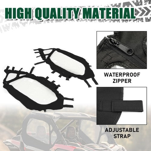 DURAFORCE For Can Am Maverick X MR Turbo R 2025 UTV Soft Upper Door Enclosure Set