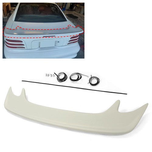 DURAFORCE ABS Plastic Rear Wing Spoiler Primed for 1994 1998 Ford Mustang Saleen