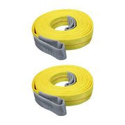 DURAFORCE 2 Pcs 20' x 2" Lifting Sling Straps 9400lbs Fracture Strength for Hoist, Truck