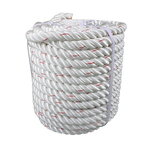 DURAFORCE 1"×120ft Double Braid Polyester Rope 3400lbs Breaking Strength Strong Pulling