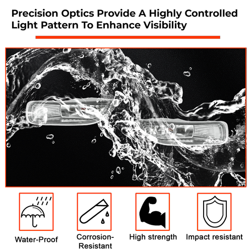 DURAFORCE For 2003 2004 Toyota Corolla Halogen Driving Fog Lights Lamps w/Switch Wiring
