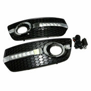 DURAFORCE LED DRL Fog Lights Bezel Cover Lamp w/Wire harness switch For 2009-2012 Audi Q5