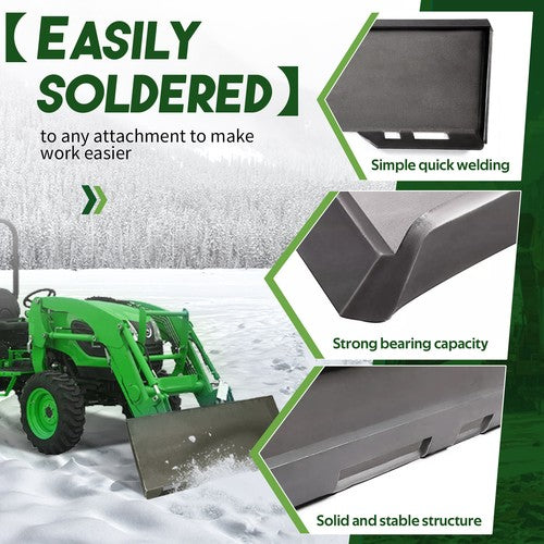 DURAFORCE 1/2" Quick Tach Attachment Mount Plate Hitch For Skid Steer Loader Bobcat Kubota