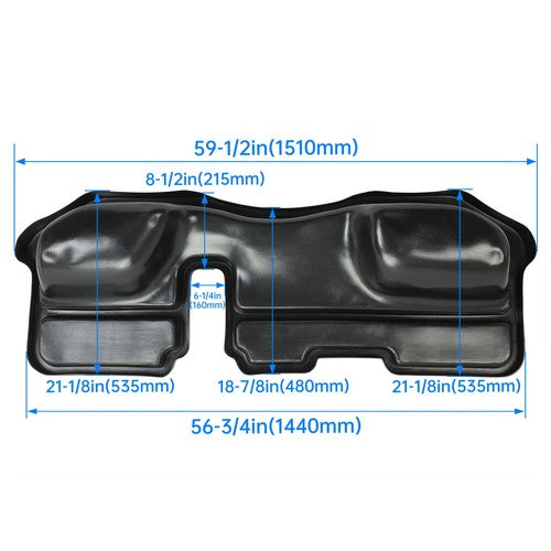 Underseat Storage Box for 2002-2019 Dodge Ram 1500 2500 3500 Crew Cab 4DR