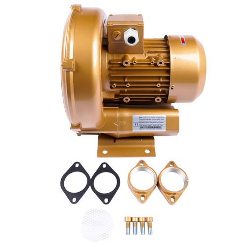 DURAFORCE 2Hp Regenerative Blower 102 CFM 220mBar, 220V-480V/3Phase 1-1/2" GHBH 1D7 34 1R4