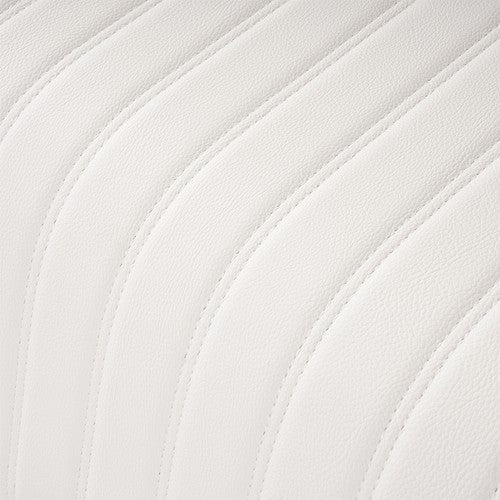 DURAFORCE 29in Aluminium White Boat T Top Leaning Post Seat S Size Long Cushion Universal