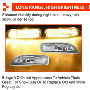 DURAFORCE Halogen Driving Fog Lights Lamps w/Switch Wiring for 2003 2004 Toyota Corolla