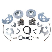 DURAFORCE Fits 1970-1981 GM F-Body Rear Disc Conversion Cross Drilled and Slotted Rotors